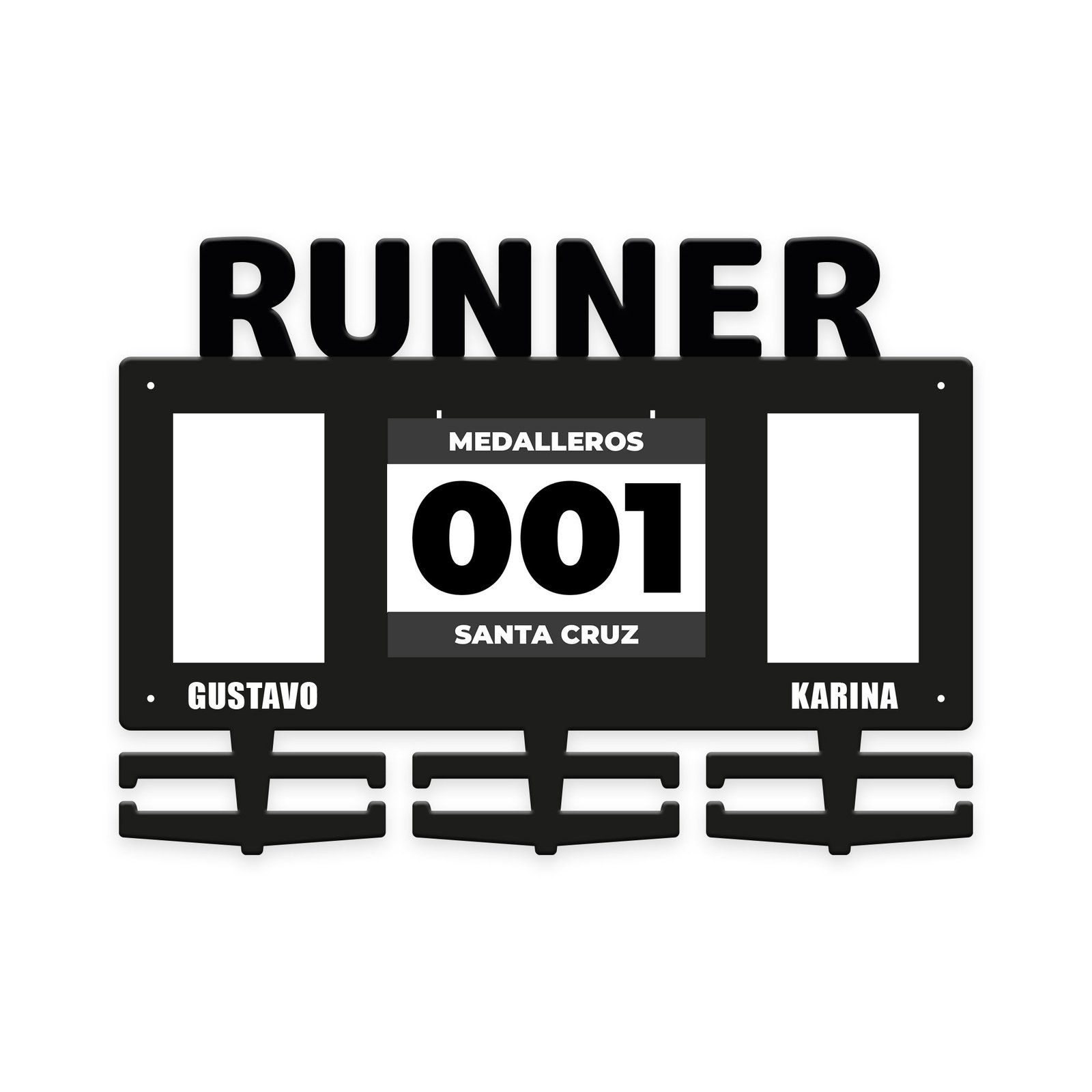 Runner con foto para parejas personalizado